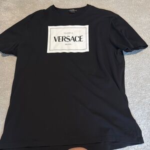 Versace Black Short Sleeve Tee